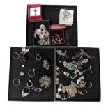 Silver and costume jewellery