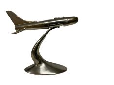 Stainless steel aeroplane model