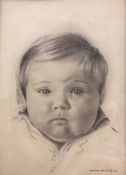 John Richard Townsend (British 1930-): Portrait of a Baby