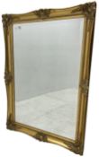 Victorian design gilt framed wall mirror