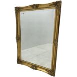 Victorian design gilt framed wall mirror