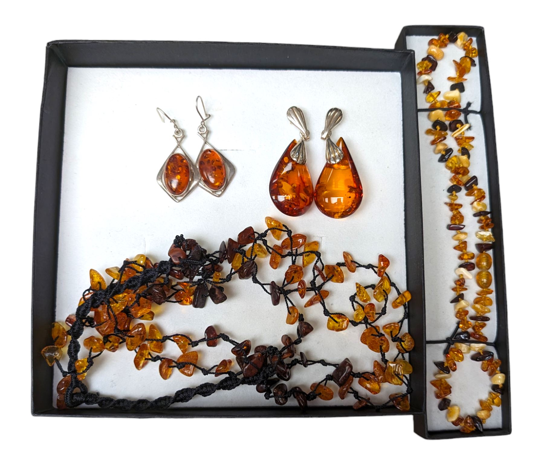 Baltic amber and amber style beaded jewellery