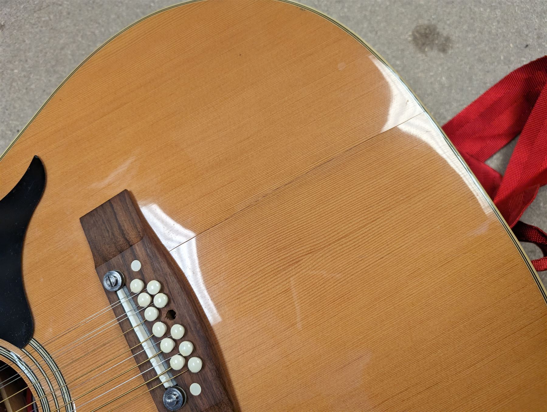 E-Ros model 612 twelve string acoustic guitar - Image 2 of 4