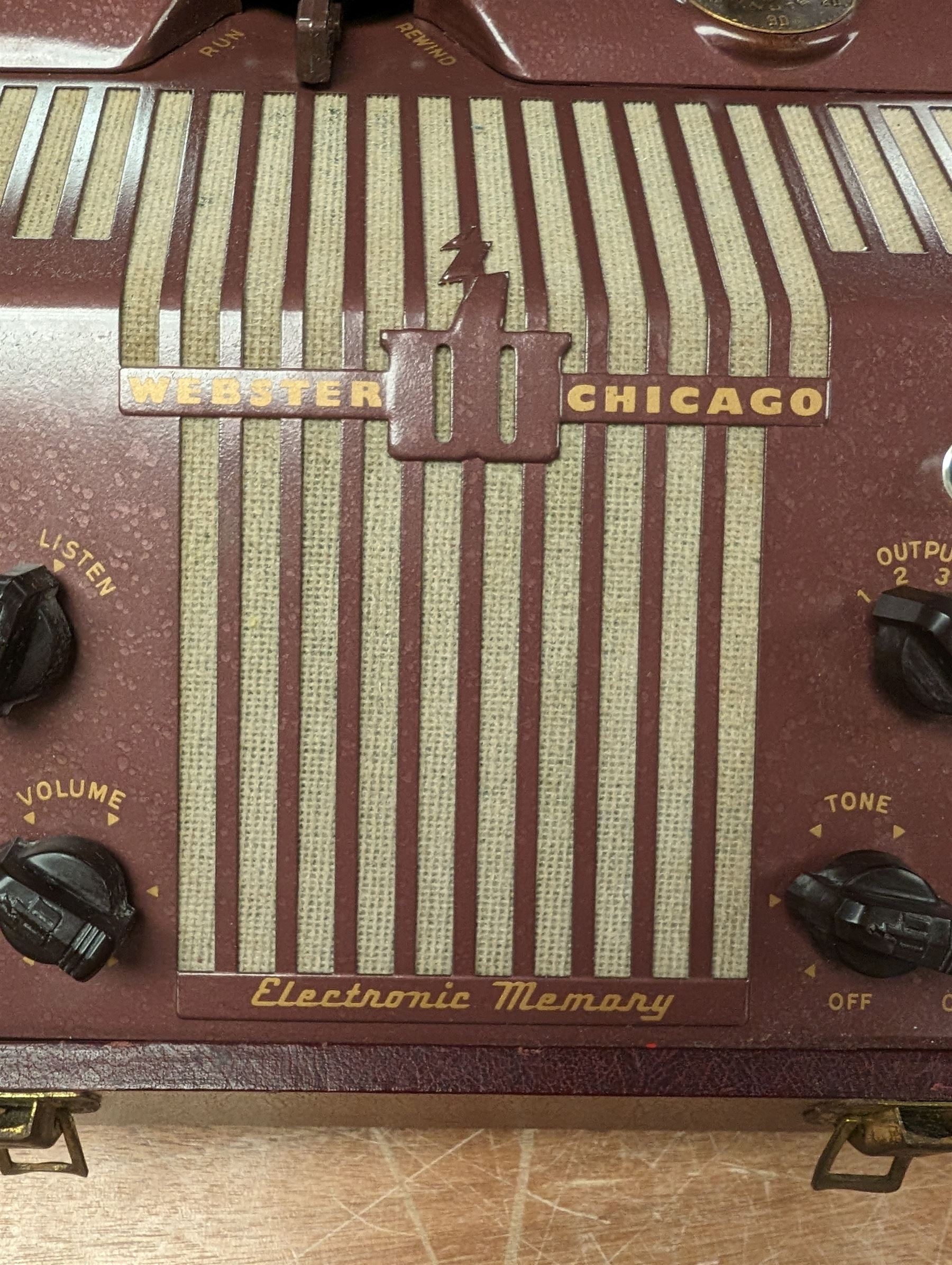 1940s Webster Chicago Electronic Memory tape recorder - Image 2 of 5