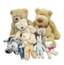 Small Charlie Bear 'Zoe' and a collection of other teddy bears and soft toys