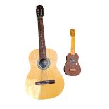 Falcon G3N acoustic guitar and a Clifton Sopran ukulele