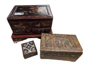 Japanese wooden jewellery box