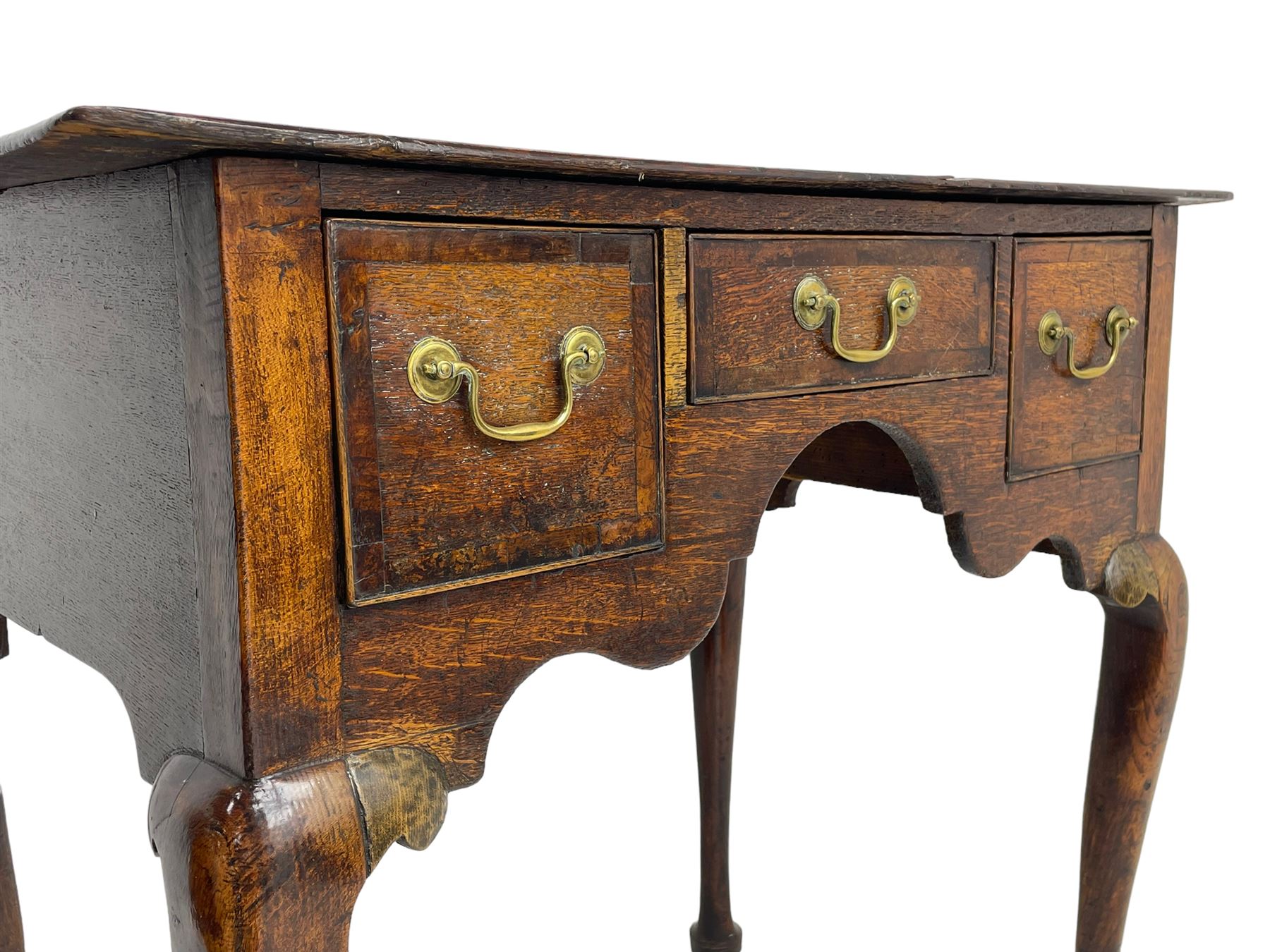 18th century oak low-boy - Image 3 of 8