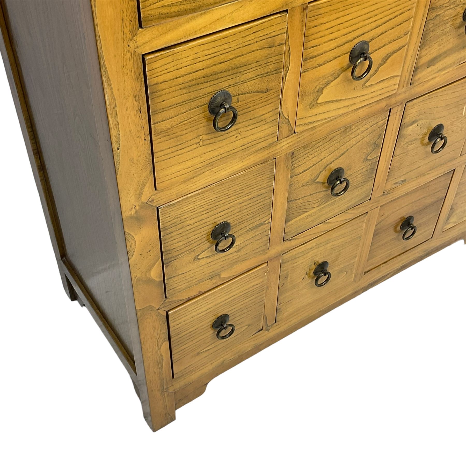 Korean elm multi-drawer cabinet - Image 3 of 5