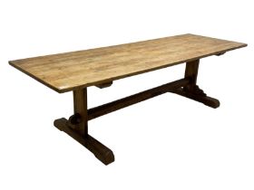 Rustic pine refectory table