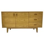 Contemporary light oak sideboard