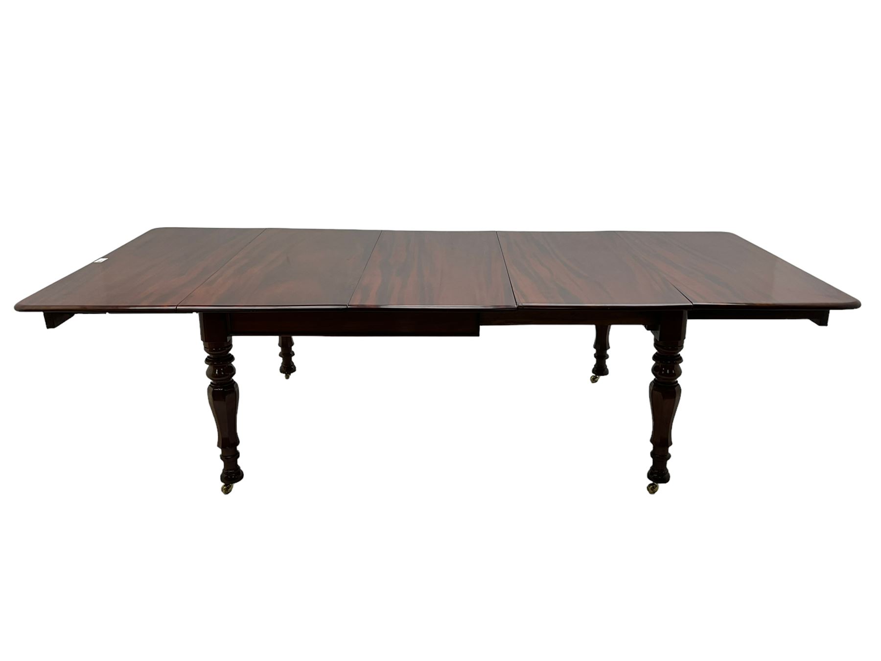 19th century mahogany extending dining table with three additional leaves - Bild 11 aus 15