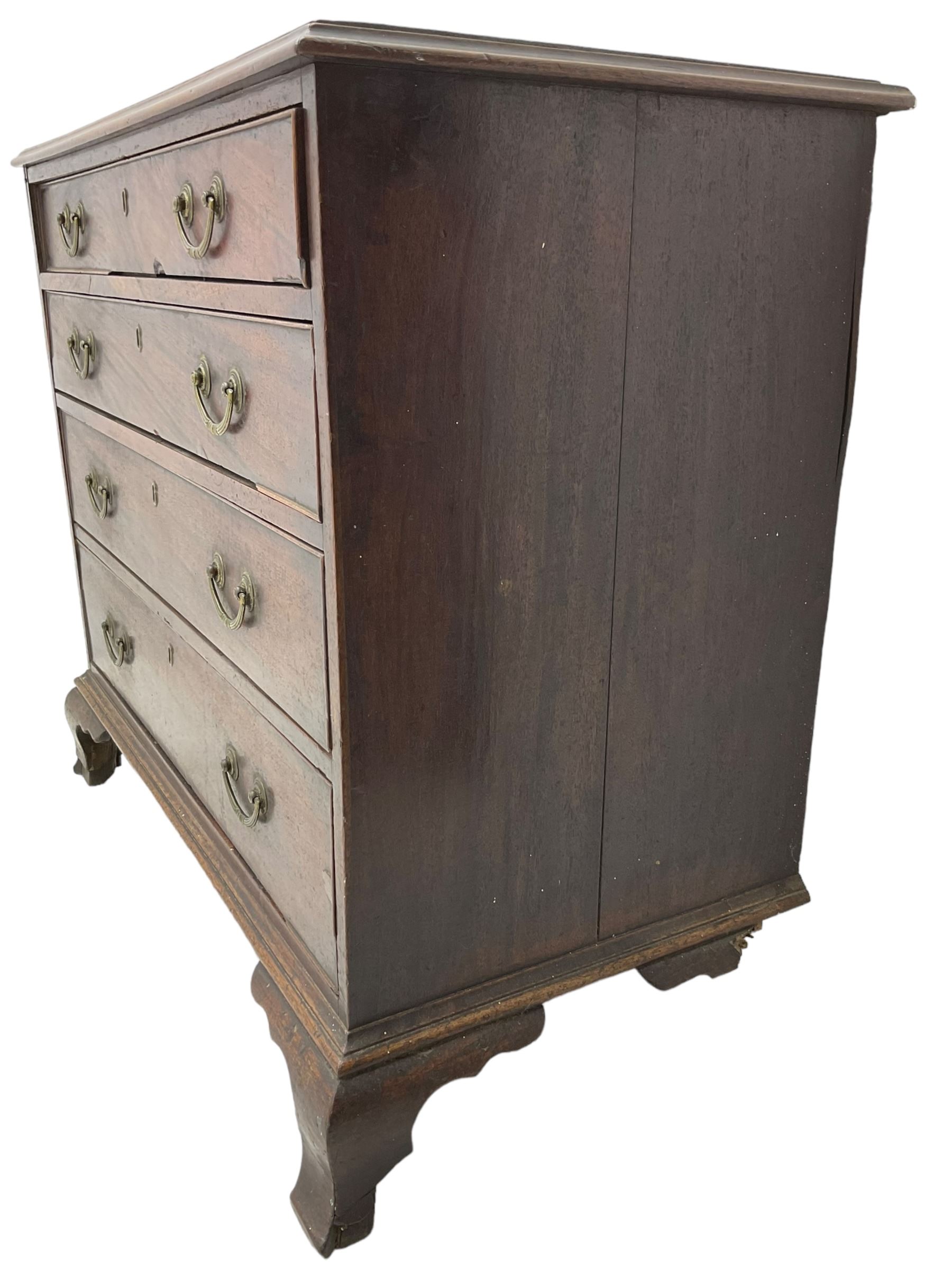 George III figured mahogany chest - Bild 5 aus 8