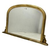 Victorian design gilt framed overmantle mirror