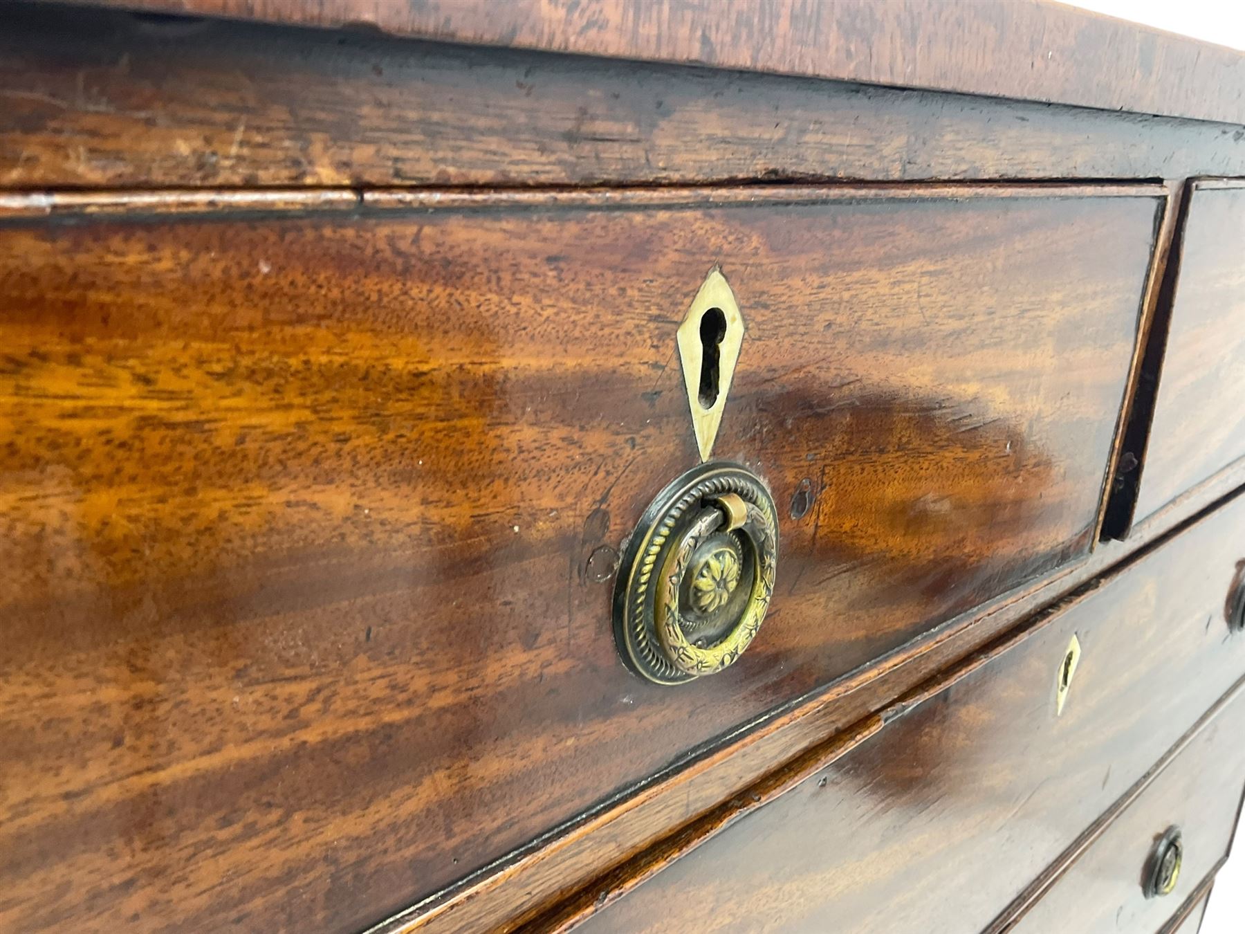 George III mahogany chest - Image 2 of 7