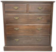 Late Victorian walnut chest