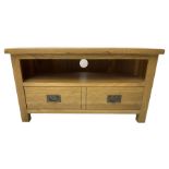 Oak television stand (W90cm