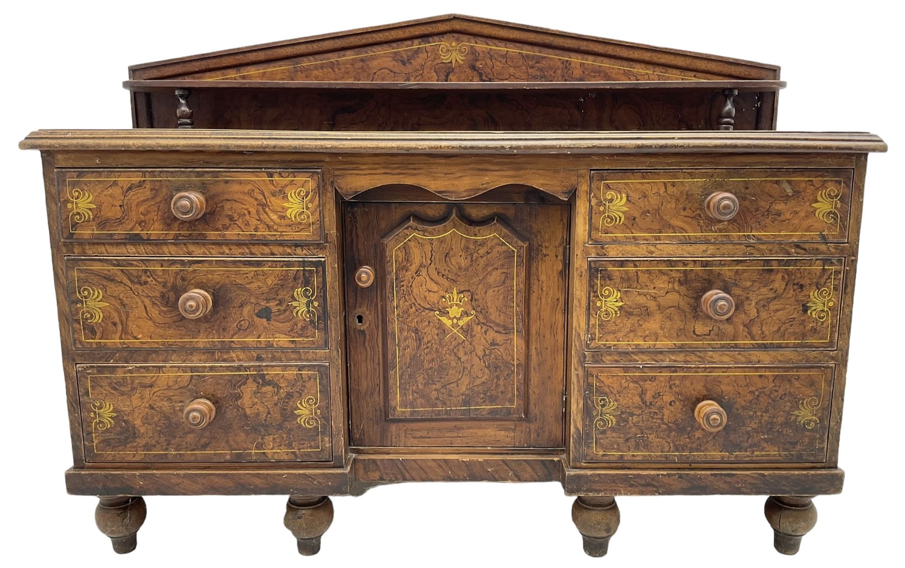 Victorian scumbled pine sideboard
