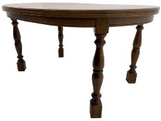 20th century oak dining table