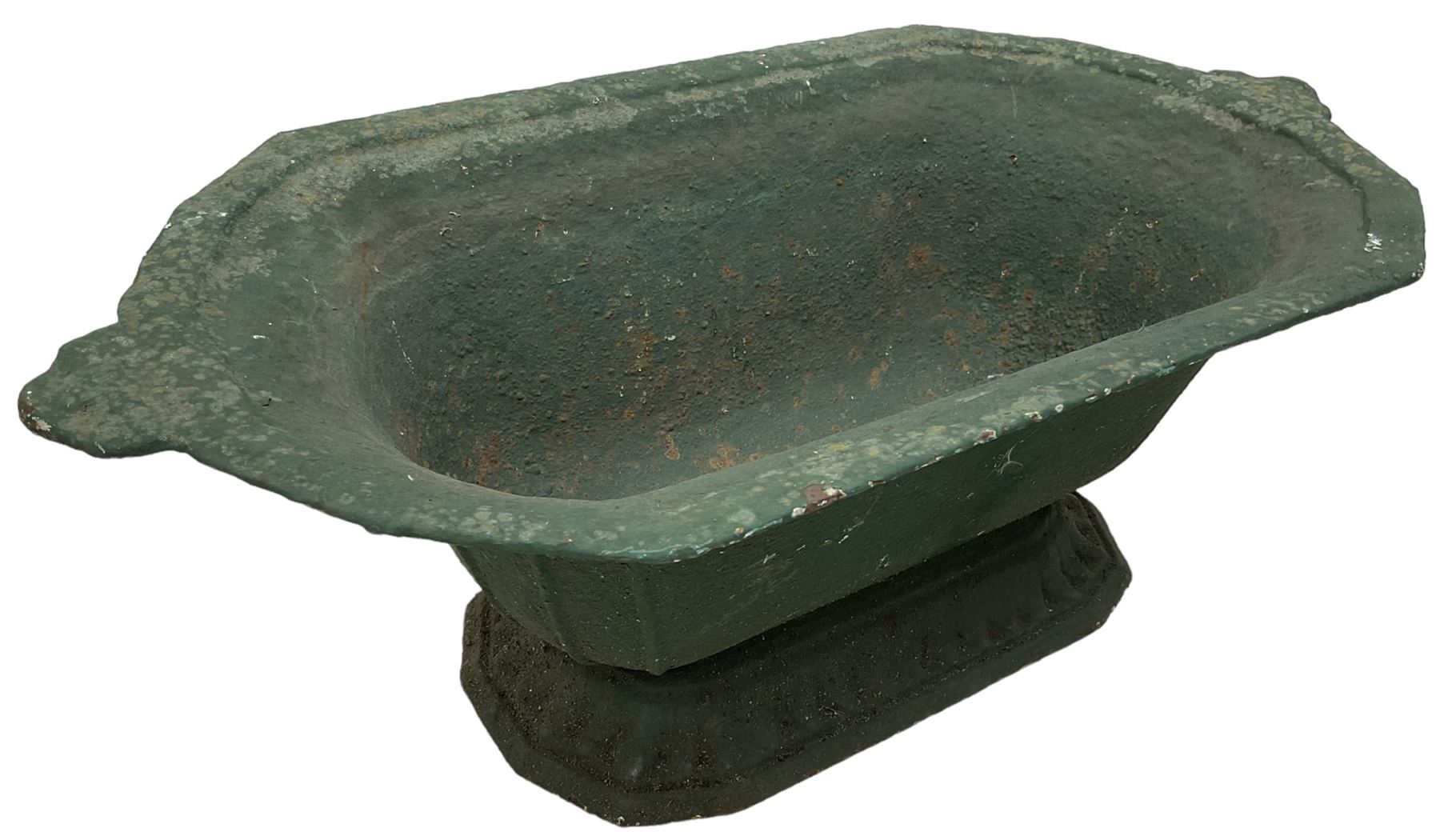 Victorian green painted cast iron planter - Image 4 of 6