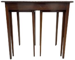 Georgian design mahogany nest of three tables