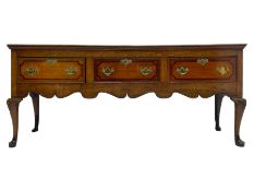 18th century and later oak dresser base