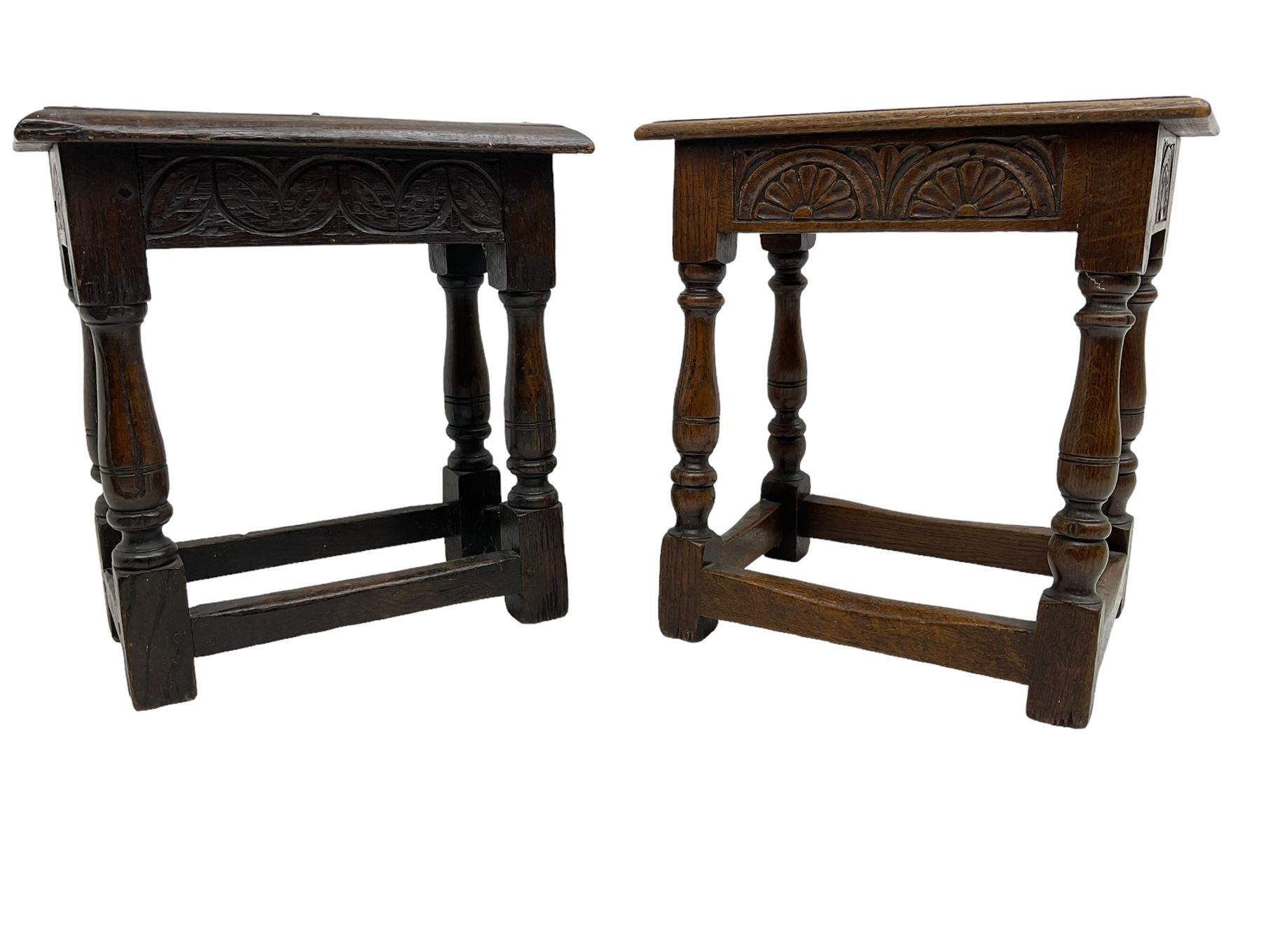 17th century design oak stool