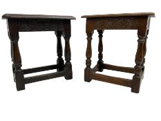 17th century design oak stool