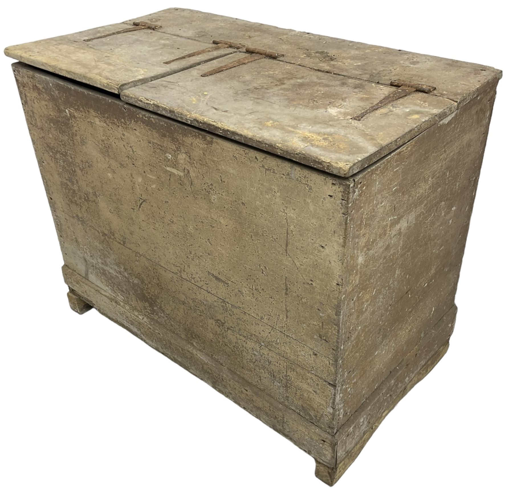 19th century pine double dough bin - Image 4 of 5