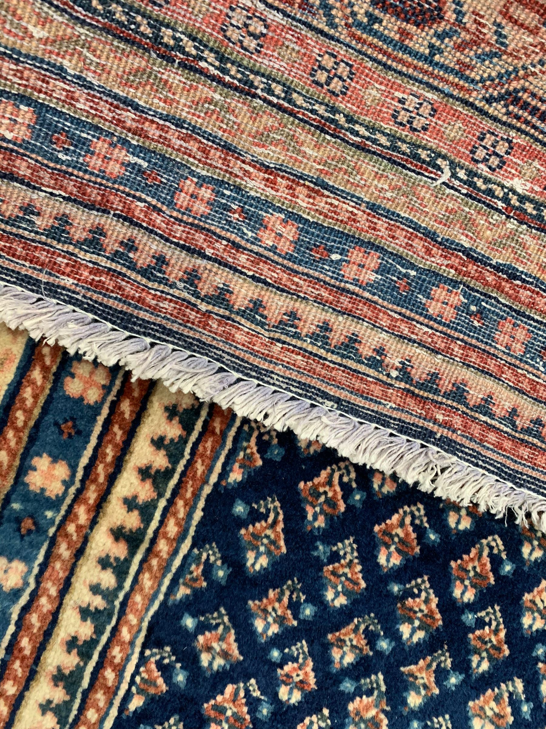 Persian Araak indigo ground carpet - Image 8 of 8