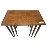 Mid-20th century teak nest of three tables