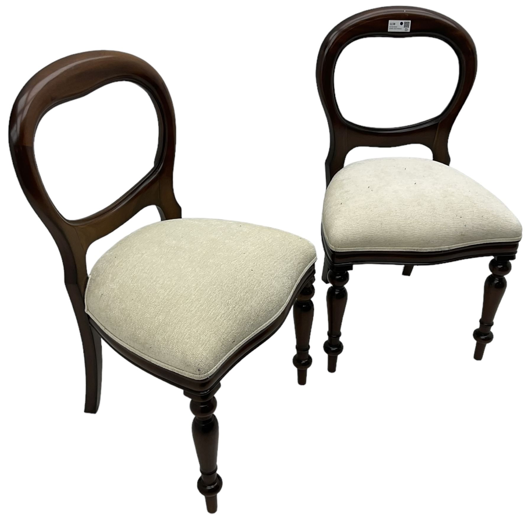 Pair of Victorian design mahogany bedroom chairs - Image 6 of 6