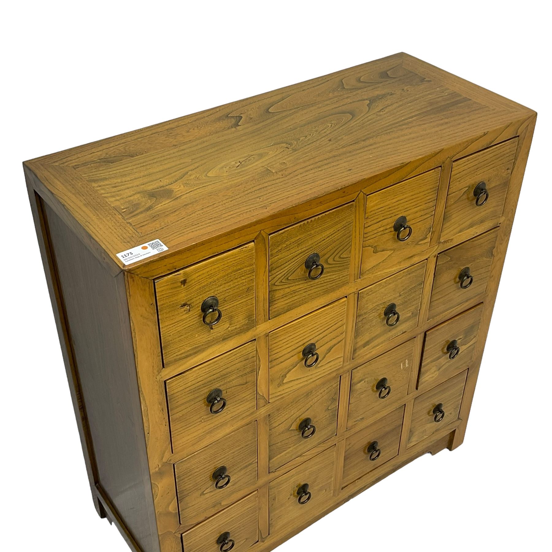 Korean elm multi-drawer cabinet - Image 2 of 5