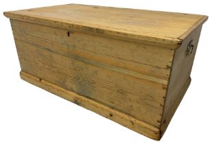 Victorian pine blanket box