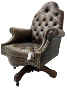 Georgian design office swivel armchair