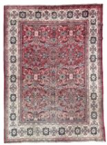 Persian red ground carpet