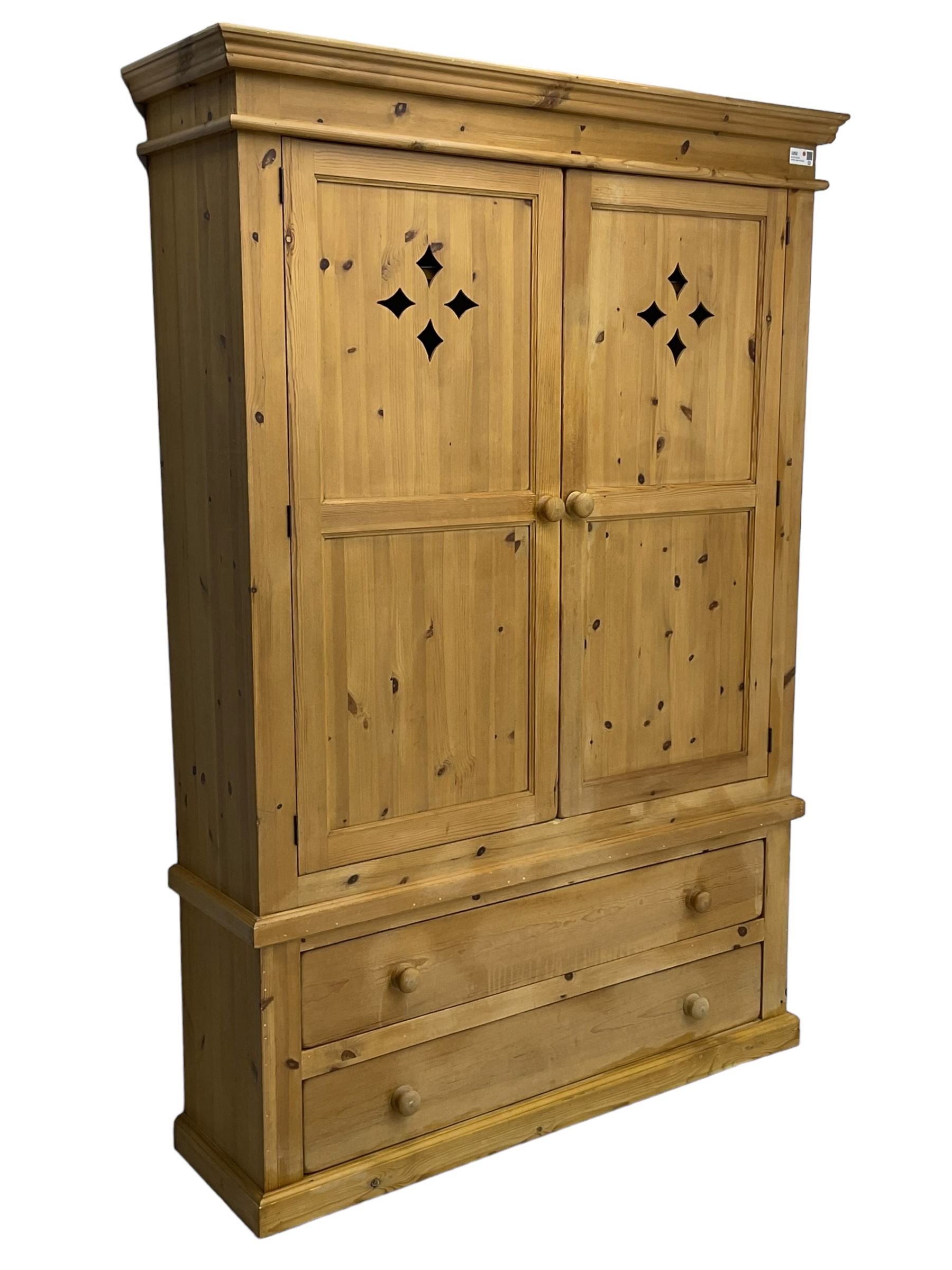 Traditional pine housekeeper's cupboard