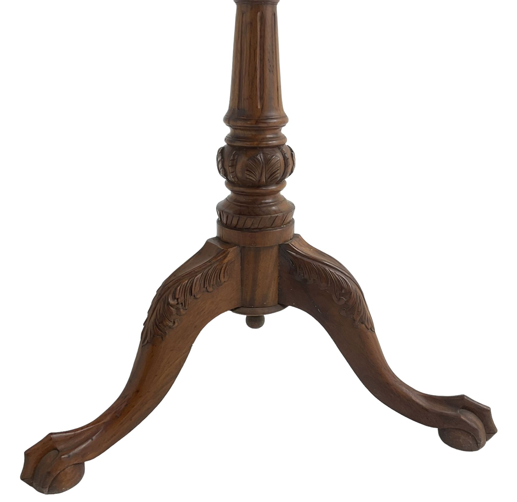 Georgian design hardwood tripod table - Image 4 of 5