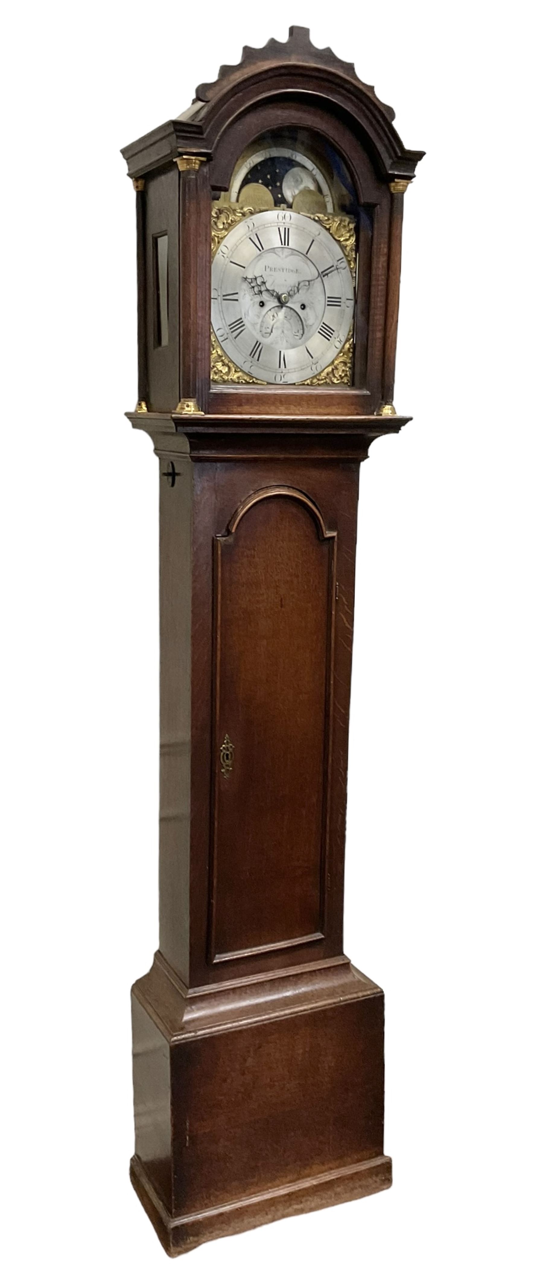 Walter Prestidge of Towcester (Northants) 8-day oak cased longcase clock c1770 - Image 3 of 6