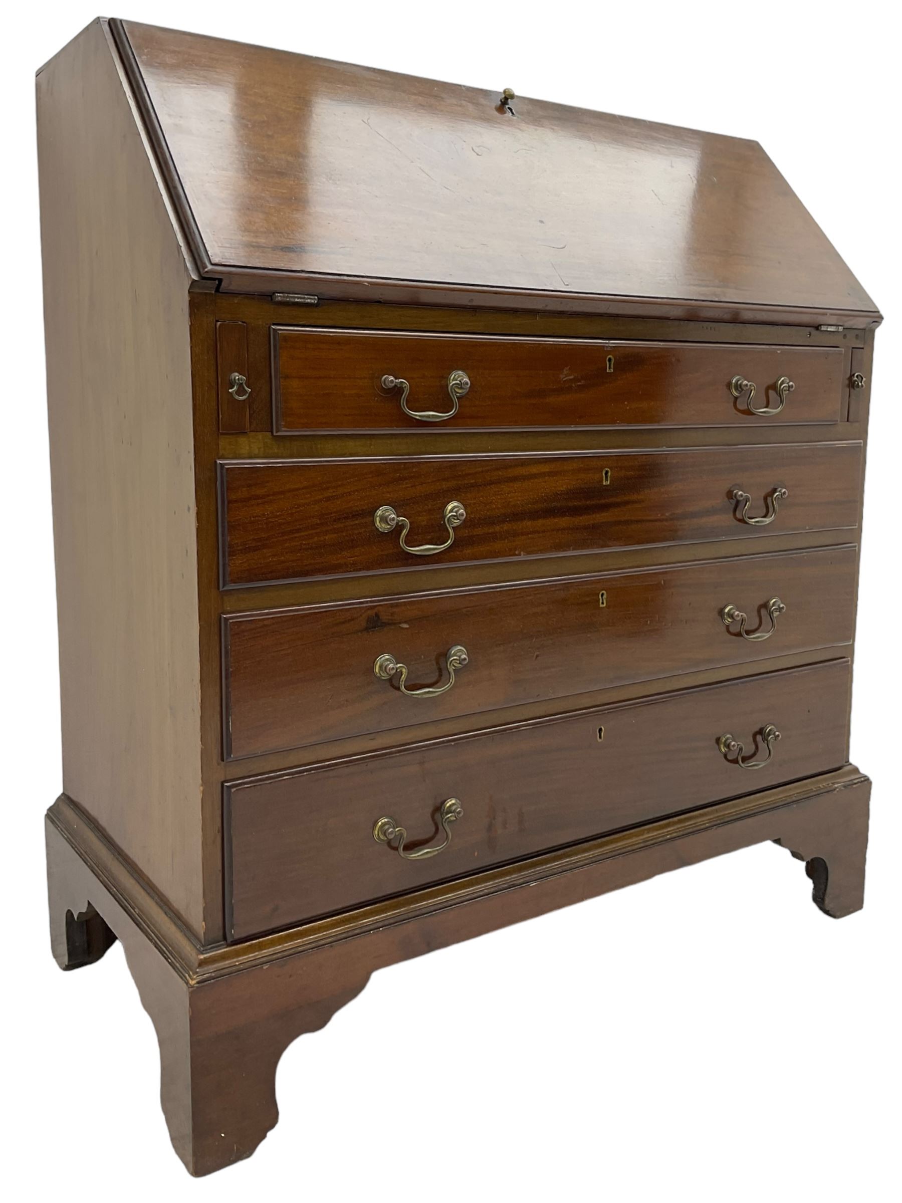 Early 20th century mahogany bureau - Image 3 of 6