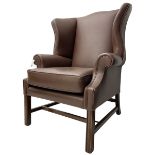Georgian design wingback armchair