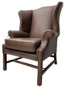 Georgian design wingback armchair