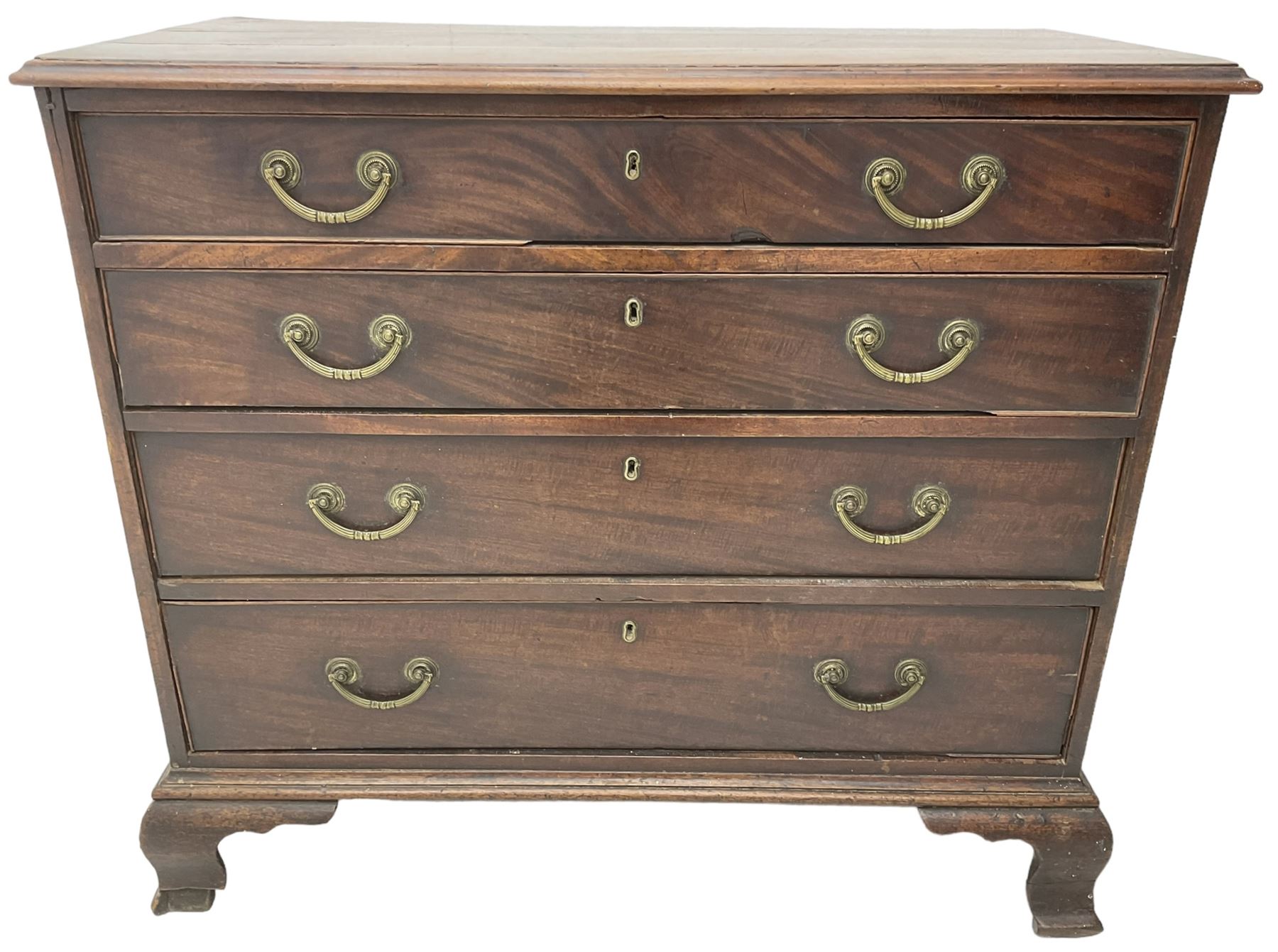 George III figured mahogany chest - Bild 6 aus 8