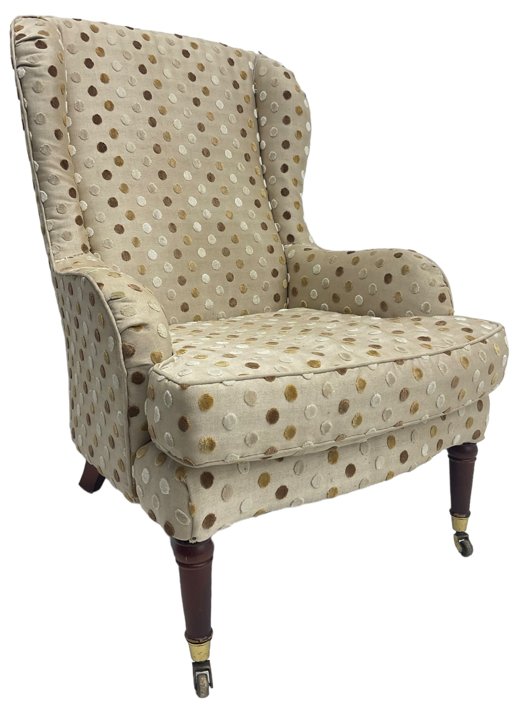 Victorian design wingback armchair