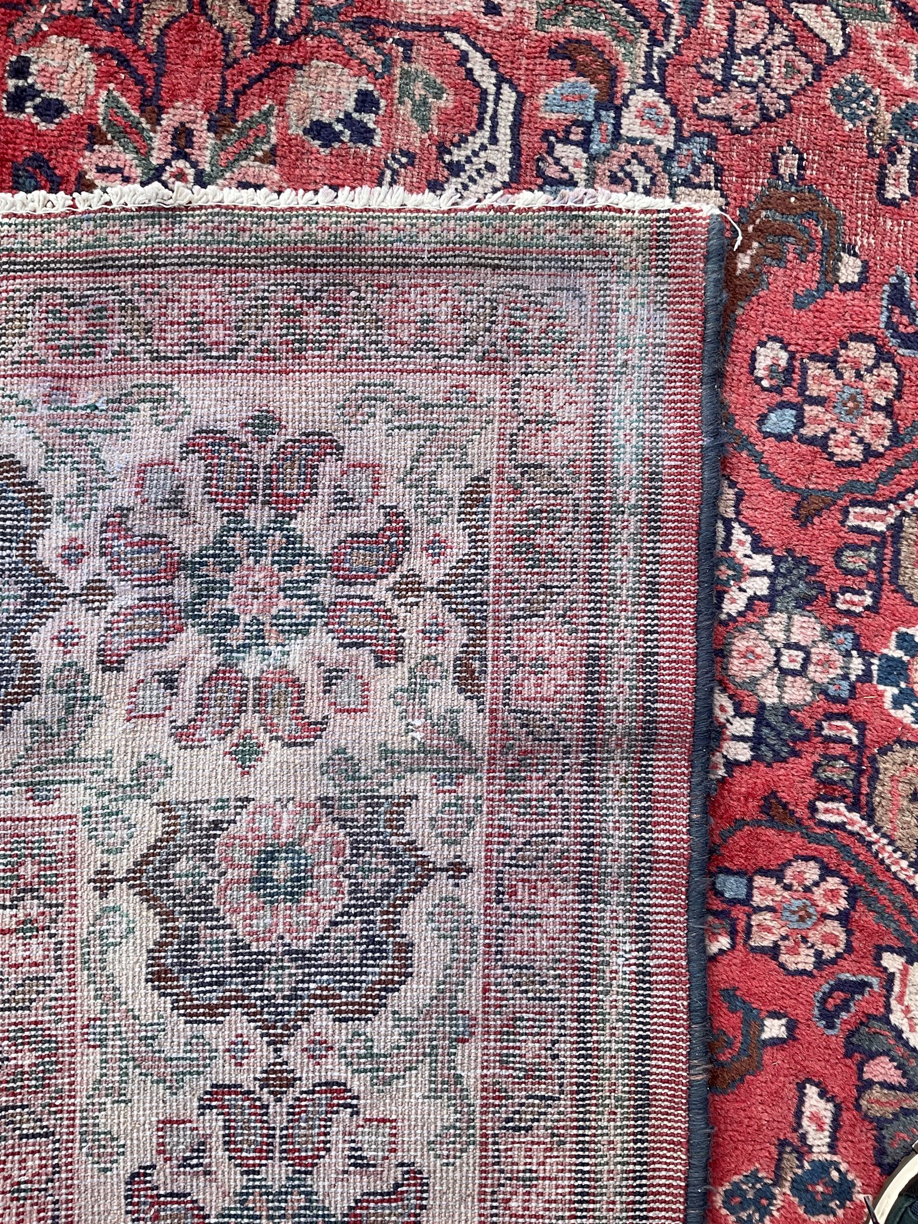 Persian red ground carpet - Image 6 of 6