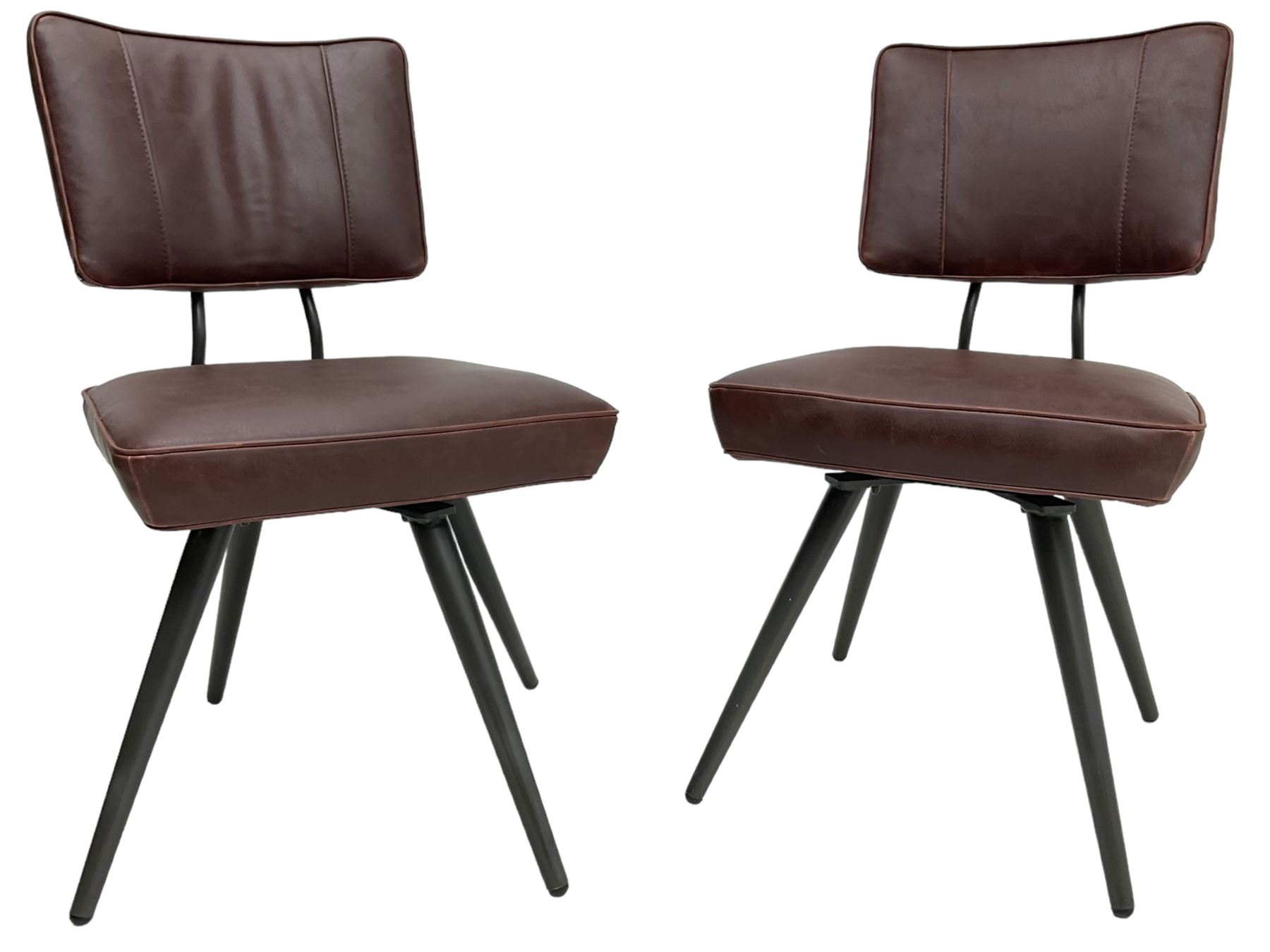 Barker & Stonehouse - pair of 'Sawyer' swivel dining chairs