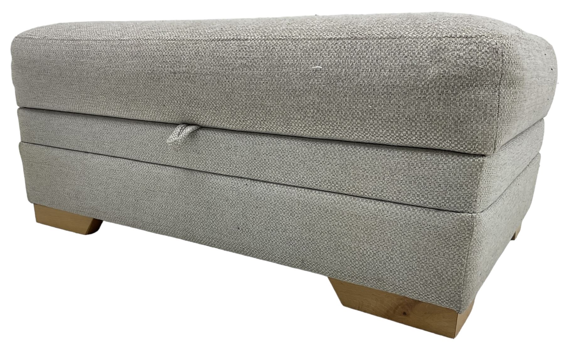 DFS - corner sofa upholstered in grey fabric - Image 7 of 8