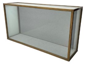 20th century oak display case