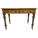 Victorian oak writing table