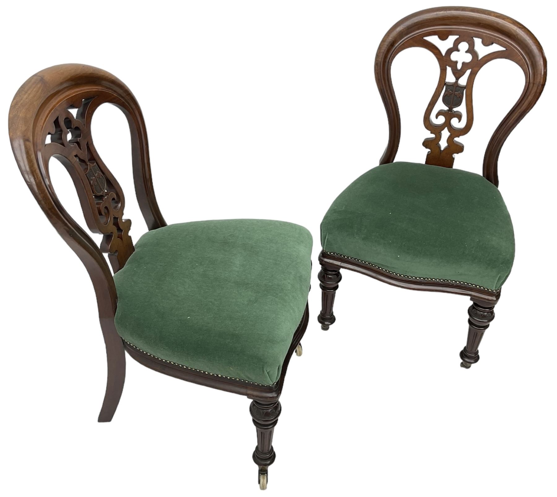 Pair of Victorian mahogany dining chairs - Image 6 of 6